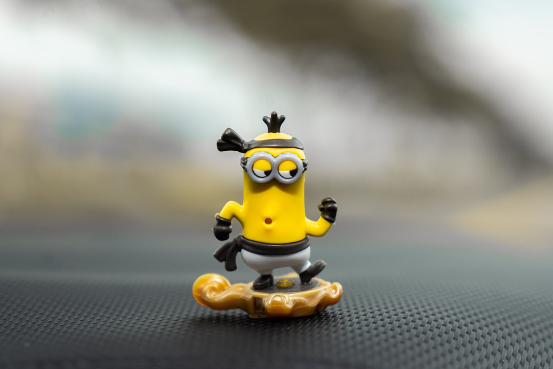 a small toy on a surface